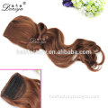 Easy clip on fashion style top quality synthetic ponytail curly hair extension with comb